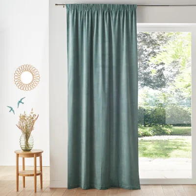 La Redoute Velvet Gathered Braid Velvet Curtain