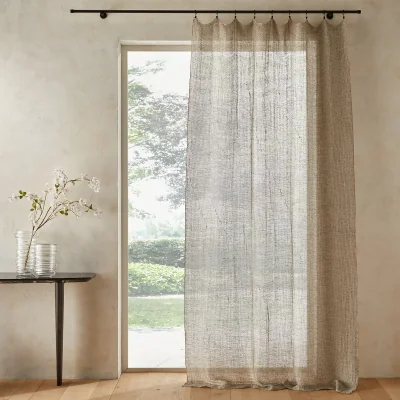 La Redoute Amandini Pure Linen Net-Effect Curtain