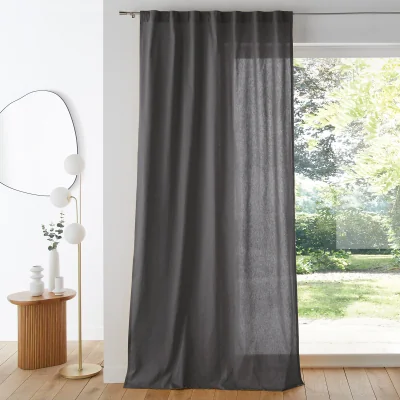 La Redoute Scenario Single Cotton Curtain with Concealed Tabs