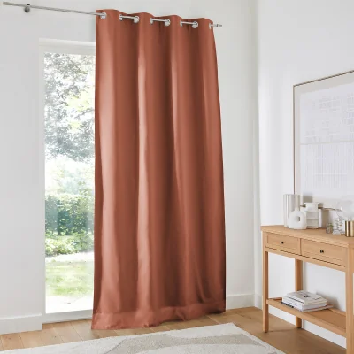 La Redoute Scenario Cotton Blackout Curtain with Eyelets