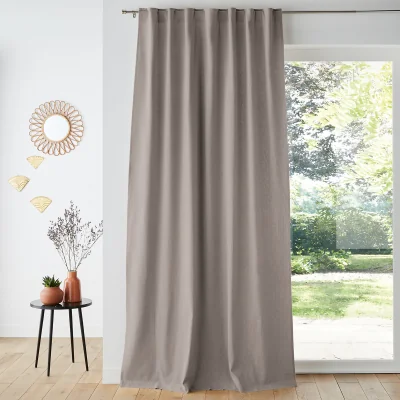 La Redoute Taima Linen and Cotton Concealed Tab Curtain