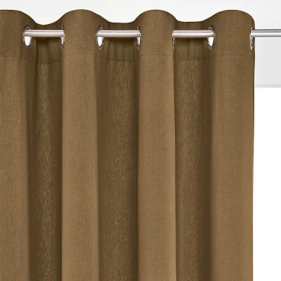 La Redoute Taïma Linen/Cotton Single Curtain with Eyelets