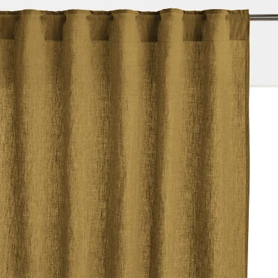 La Redoute Onega Washed Linen Radiator Curtain with Hidden Fixings