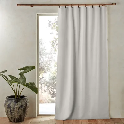La Redoute Private Blackout 100% Washed Linen Curtain with Rings