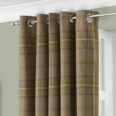 La Redoute Aviemore Faux-Wool Eyelet Curtains