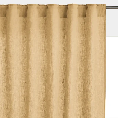 La Redoute Onega Washed Linen Radiator Curtain with Hidden Fixings