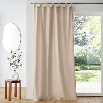 La Redoute Scenario Cotton Tab Top Curtain Panel