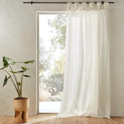 La Redoute Jaliska Single 100% Linen Curtain with Tab Top