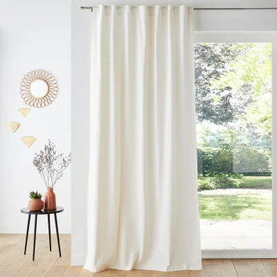 La Redoute Taima Linen and Cotton Concealed Tab Curtain