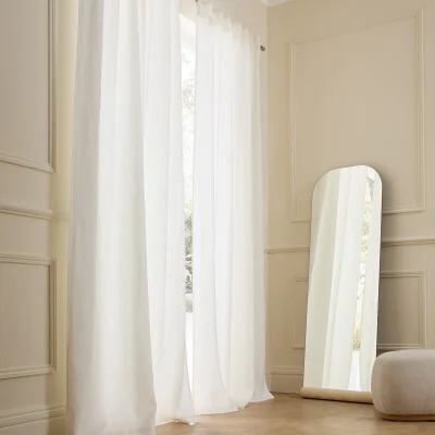 La Redoute Private Curtain in Lined Washed Linen with Concealed Tabs