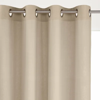 La Redoute Odorie Linen / Viscose Radiator Curtain with Eyelets
