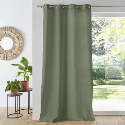La Redoute Onega Washed Linen Single Curtain with Eyelets
