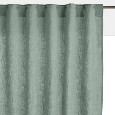 La Redoute Onega Washed Linen Single Curtain with Concealed Tabs
