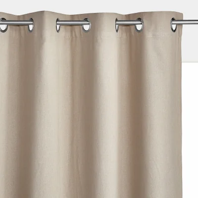 La Redoute Taïma Linen / Cotton Blackout Radiator Curtain with Eyelets