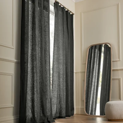 La Redoute Private Washed Linen Curtain with Loops