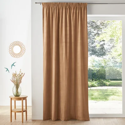 La Redoute Velvet Gathered Braid Velvet Curtain