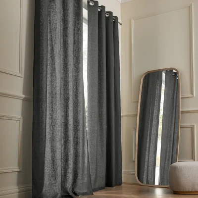 La Redoute Private Washed Linen Curtain with Eyelets