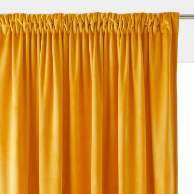 La Redoute Balzain Gathered Velvet Curtain