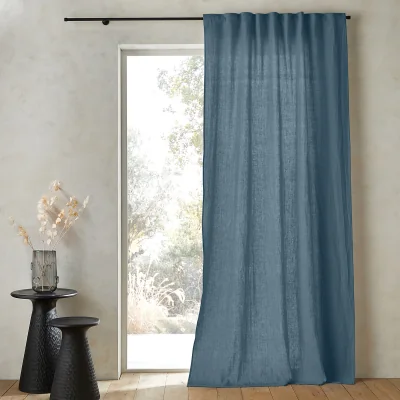 La Redoute Private Ruffled Washed Linen Curtain