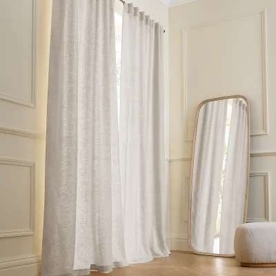 La Redoute Private Curtain in Lined Washed Linen with Concealed Tabs