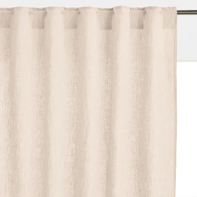 La Redoute Onega Washed Linen Single Curtain with Concealed Tabs