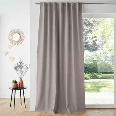 La Redoute Taima Linen and Cotton Concealed Tab Curtain