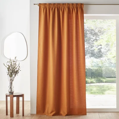La Redoute Select Recycled Polyester Gathered Braid Curtain