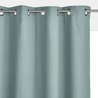La Redoute Taïma Linen / Cotton Blackout Radiator Curtain with Eyelets