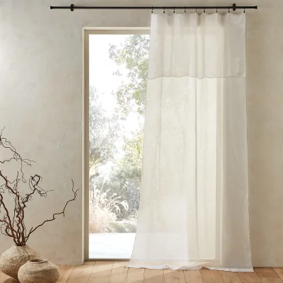 La Redoute Noctuelle Linen Voile Curtain