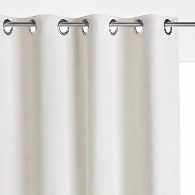 La Redoute Scenario Cotton Blackout Radiator Curtain with Eyelets