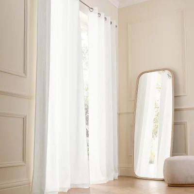 La Redoute Private Washed Linen Curtain with Eyelets
