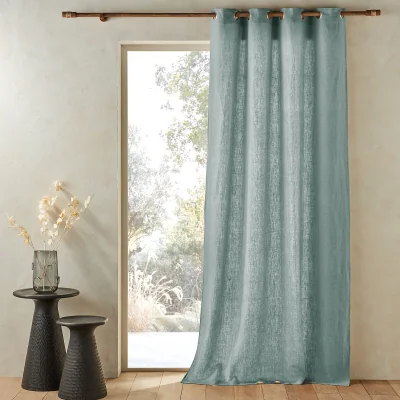 La Redoute Private 100% Pre-Washed Linen Curtain with Eyelets