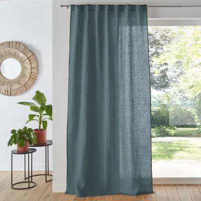 La Redoute Onega Washed Linen Single Curtain with Concealed Tabs