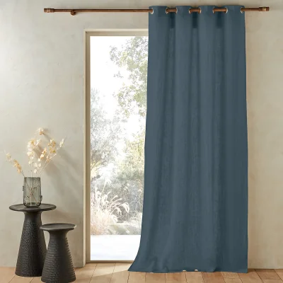 La Redoute Private Pre-Washed Single Linen Curtain with Eyelets