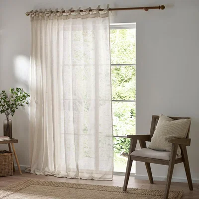 La Redoute Nimbus Sheer Tie Top Curtain Panel