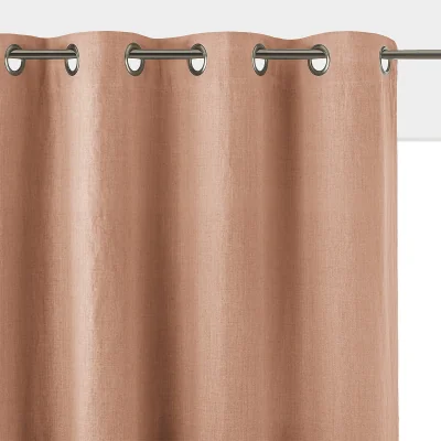 La Redoute Onega 100% Washed Linen Eyelet Blackout Radiator Curtain
