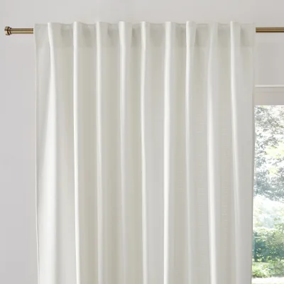 La Redoute Select Recycled Polyester Curtain with Pencil Pleat and Wave
