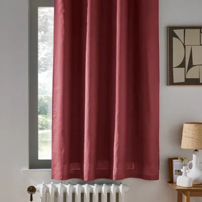 La Redoute Onega Blackout Radiator Curtain in Washed Linen
