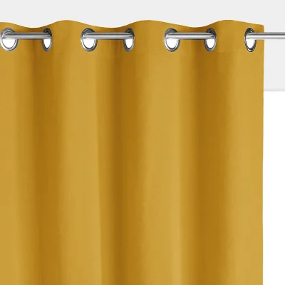 La Redoute Scenario Cotton Blackout Radiator Curtain with Eyelets