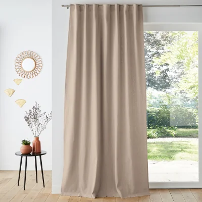 La Redoute Taima Linen and Cotton Concealed Tab Curtain