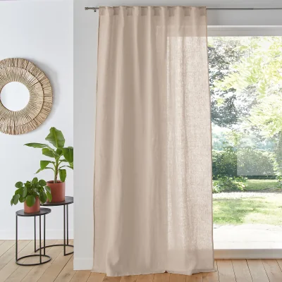 La Redoute Onega Washed Linen Single Curtain with Concealed Tabs