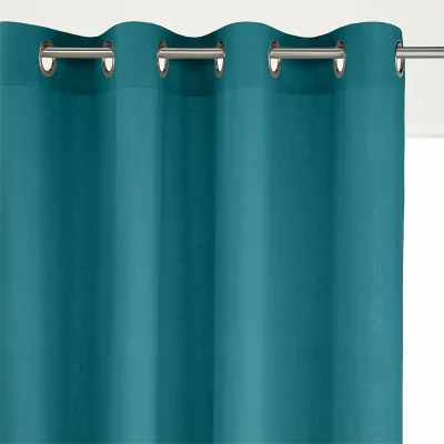 La Redoute Odorie Linen / Viscose Radiator Curtain with Eyelets