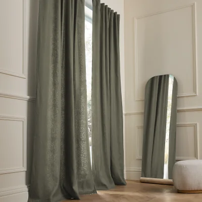 La Redoute Private Curtain in Lined Washed Linen with Concealed Tabs