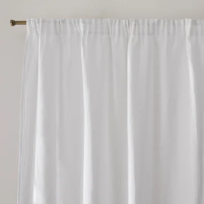 La Redoute Onega Washed Linen Curtain with Pencil Pleat and Wave