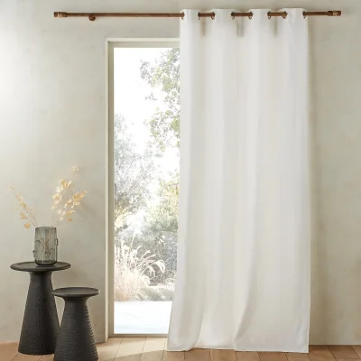 La Redoute Private Single Lined Pre-Washed Linen Curtain with Eyelets