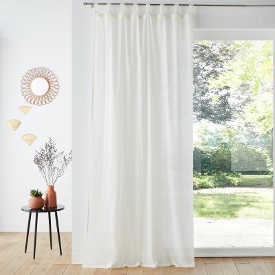La Redoute Scenario Tab Top Cotton Voile Curtain Panel