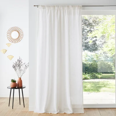 La Redoute Nyong Gathered Braid Linen Effect Sheer Curtain