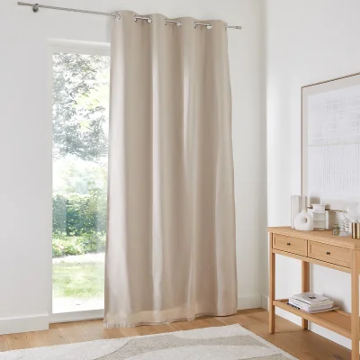 La Redoute Scenario Cotton Blackout Curtain with Eyelets