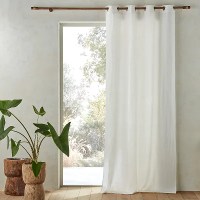 La Redoute Private 100% Pre-Washed Linen Curtain with Eyelets