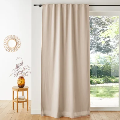 La Redoute Lincot Linen & Cotton Hidden Tab Blackout Curtain